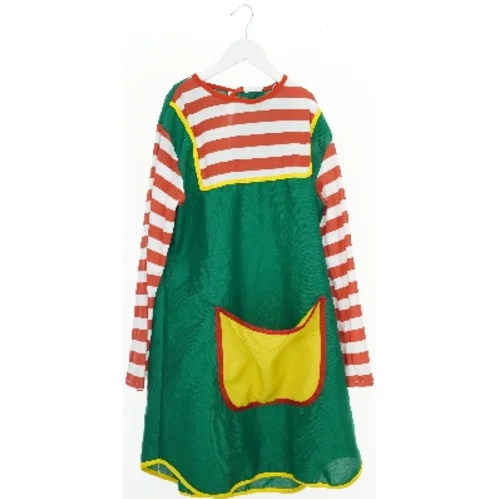 Kostume med striber og grøn kjole (str. M)