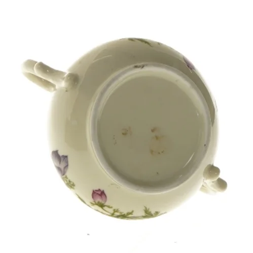 Porcelæn sukkerskål med låg (str. 13 cm)