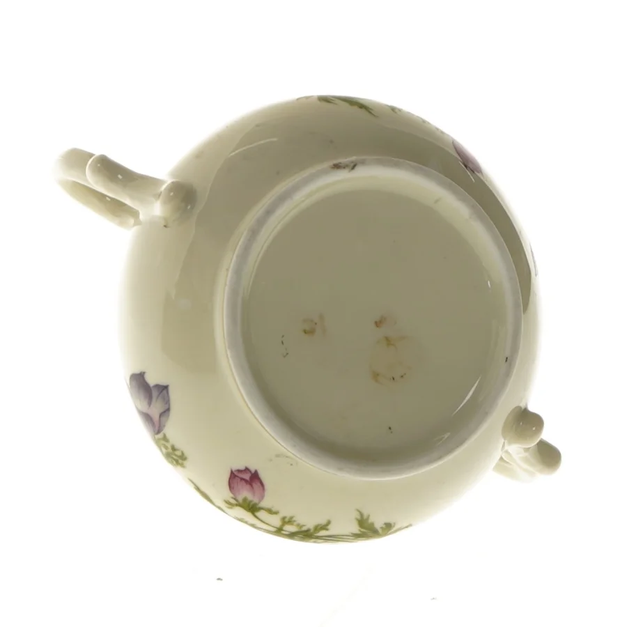 Porcelæn sukkerskål med låg (str. 13 cm)