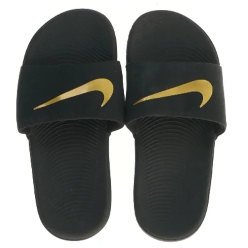 Nike Sorte badeslippers med logo (str. fod 22,5 cm)