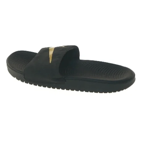 Nike Sorte badeslippers med logo (str. fod 22,5 cm)