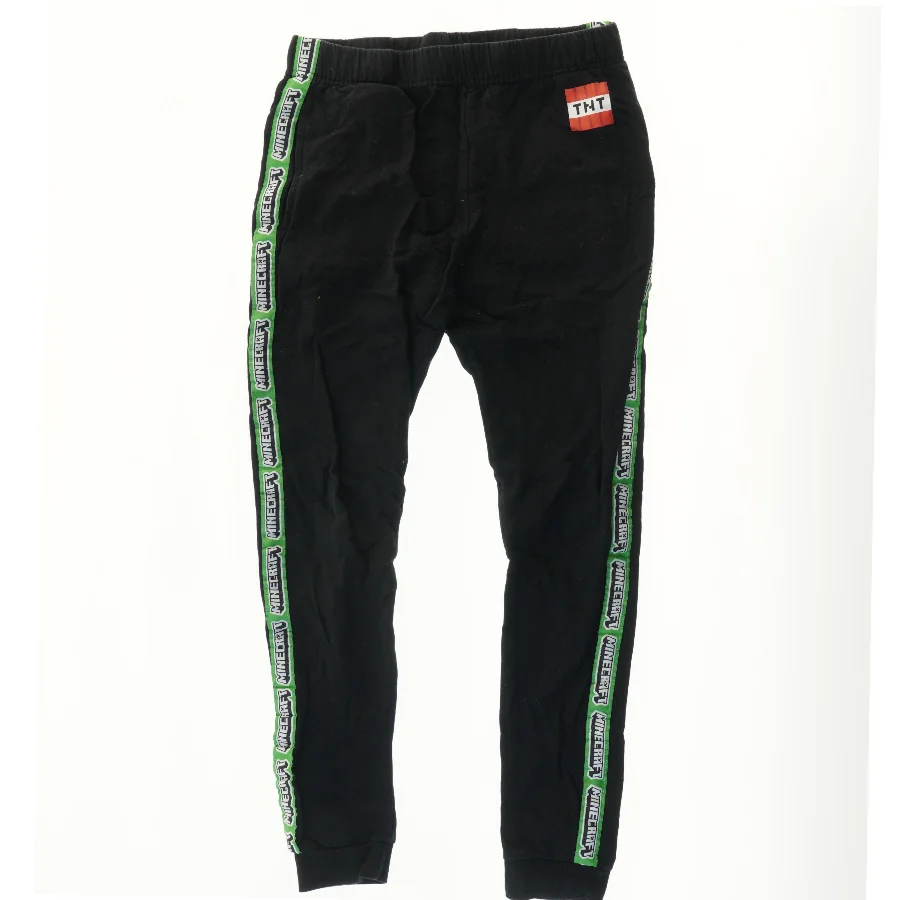 Børne joggingbukser med Minecraft detaljer (str. 146)