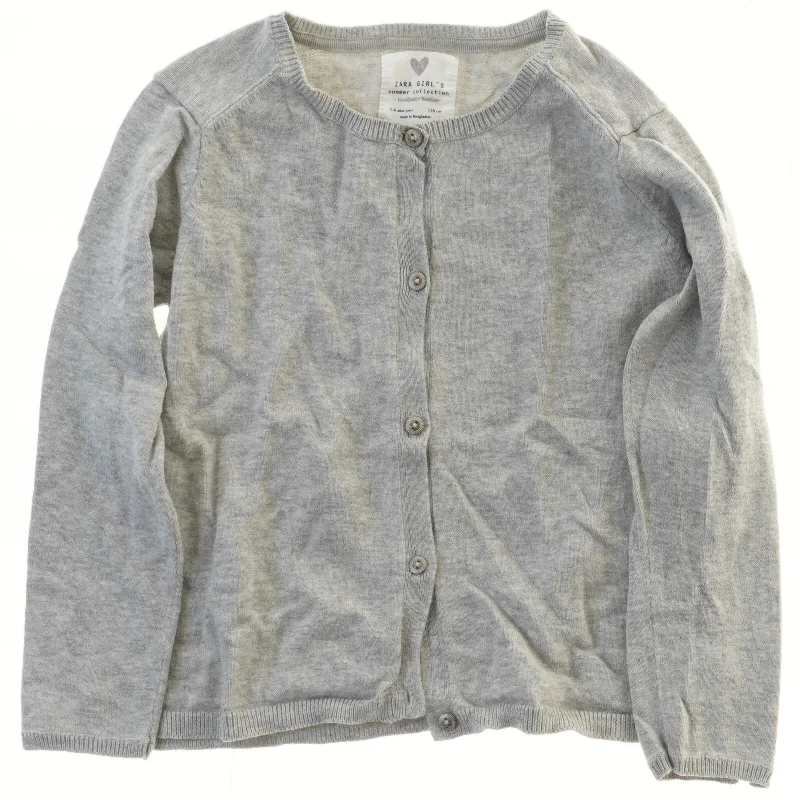 Grå blød cardigan til piger fra Zara (str. 116)