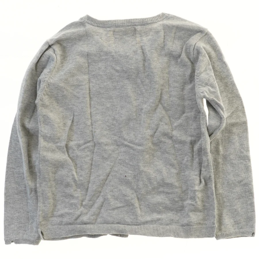 Grå blød cardigan til piger fra Zara (str. 116)