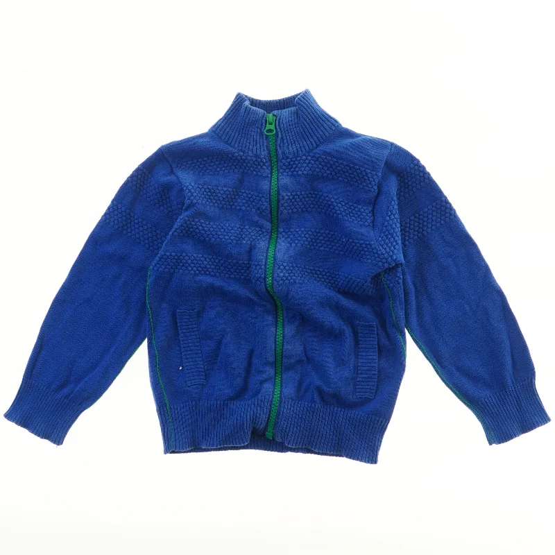 Blå name it cardigan med lynlås (str. 98)