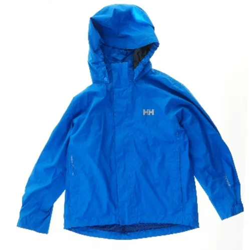 Blå regnjakke med hætte fra Hh (str. 152)