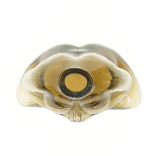 Glasfigur vase fra MoMa formet som siddende figur (str. 12,5x12 cm)