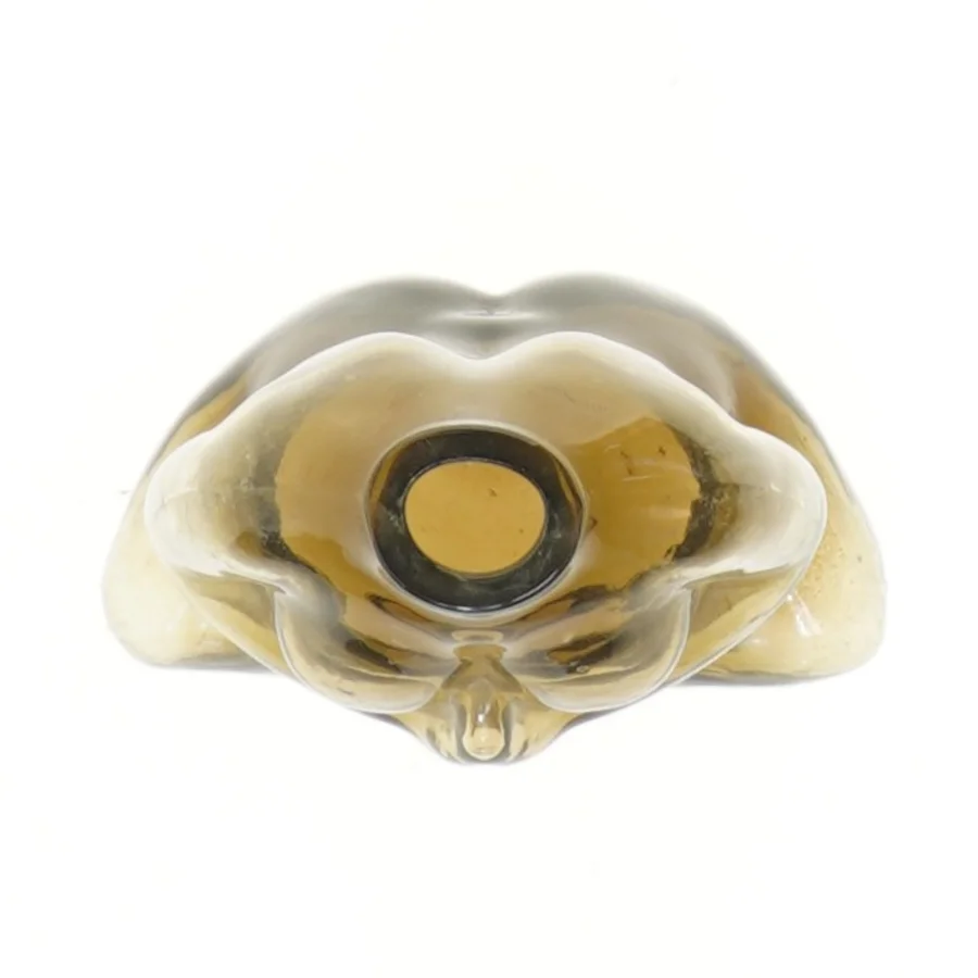 Glasfigur vase fra MoMa formet som siddende figur (str. 12,5x12 cm)