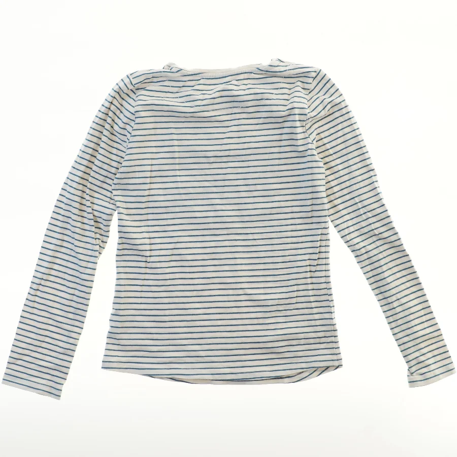 Langærmet stribet bluse med tekst fra John Lewis (str. 152)