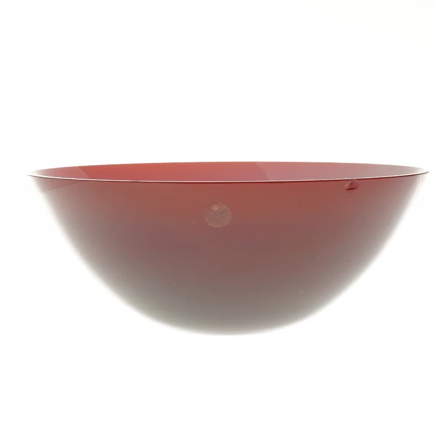 Holmegaard glas skål (str. Ø 30,5 cm)