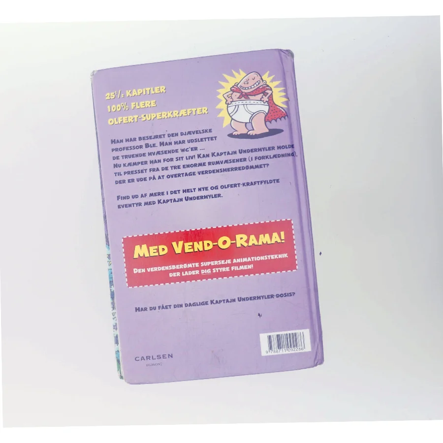 Kaptajn Underhyler - kantinedamerne fra det ydre rum går til angreb : (og bagefter gør de lige så onde zombienørder fra spisefrikvarteret det sammme) : den tredje heltefortælling af Dav Pilkey (Bog)