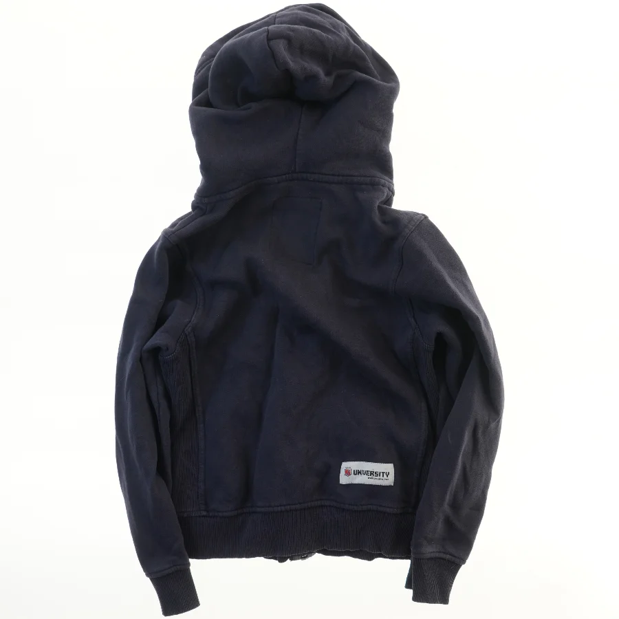 Hættetrøje med lynlås (str. 140)