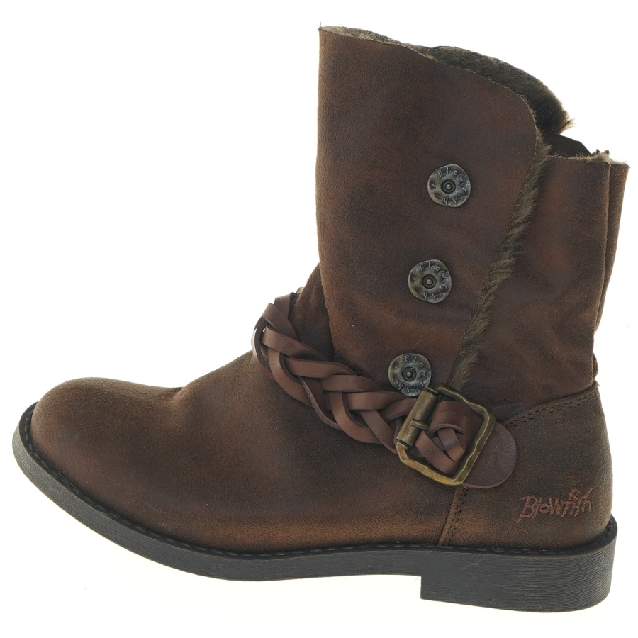 Brune støvler med flettet rem fra Blowfish (str.34 Længde 24 cm)