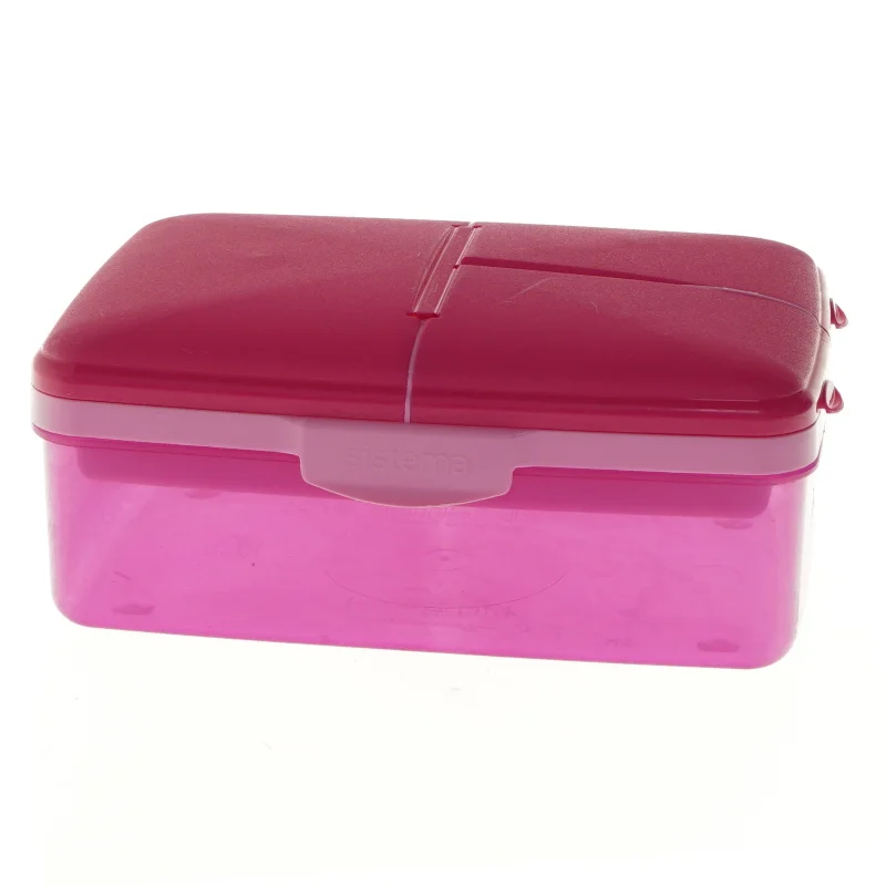 Pink madkasse fra Sistema (str. 14x21x9 cm)