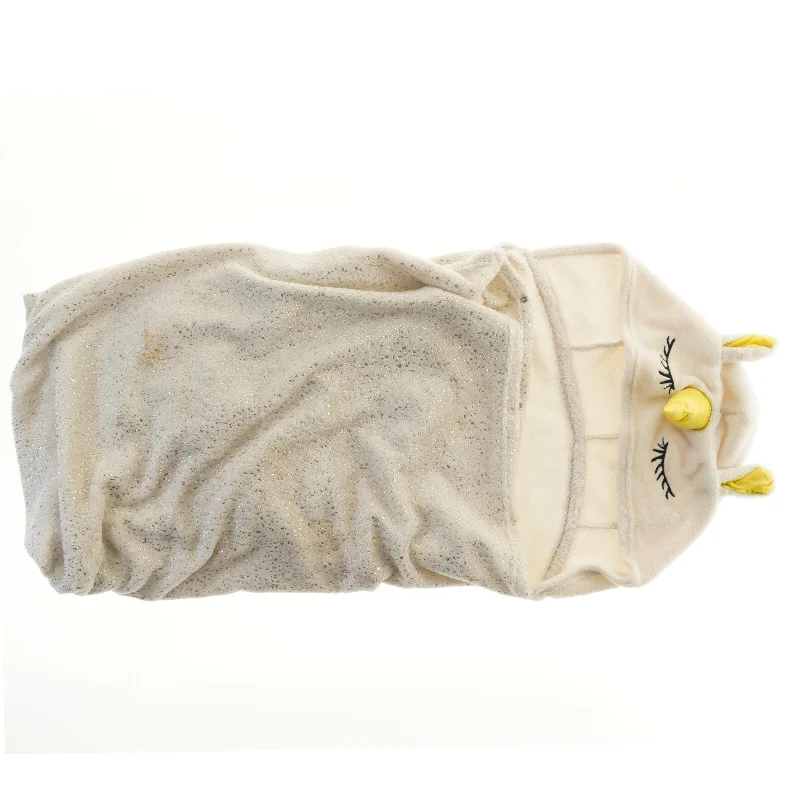 Børne slag/kappe/sovepose med enhjørning motiv (str. 168x115 cm)