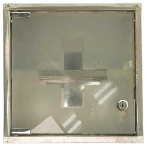 Retro Medicinskab med glaslåge (str. 30x30,5 cm)