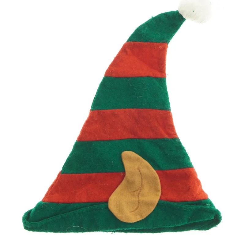 Alfehue med ører i grøn og rød (str. 39 cm)