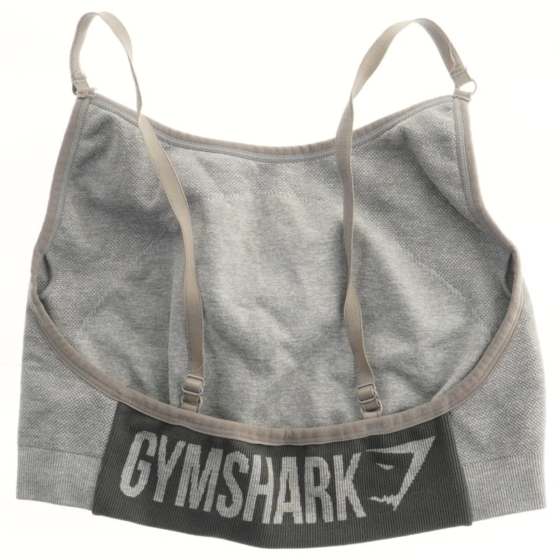 Grå sports-bh med stropper fra Gymshark (str. M)