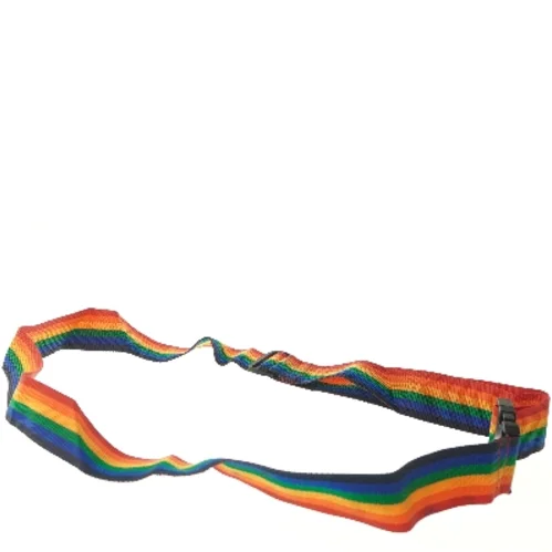 Regnbuefarvet kuffertrem (str. 146 cm)