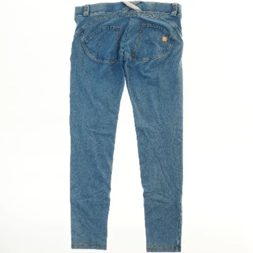 Blå Jeans med Baglommer (str. 128)