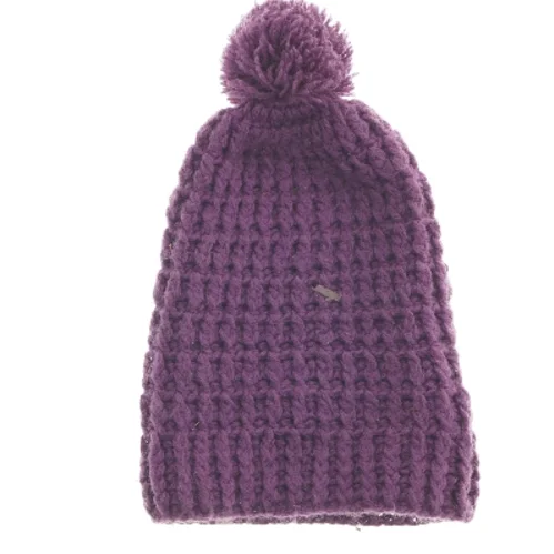 Strikket hue med kvast (str. 23x35 cm)