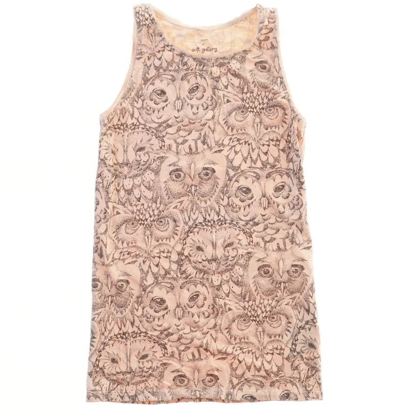 Soft Gallery top med ugleprint (str. 140)