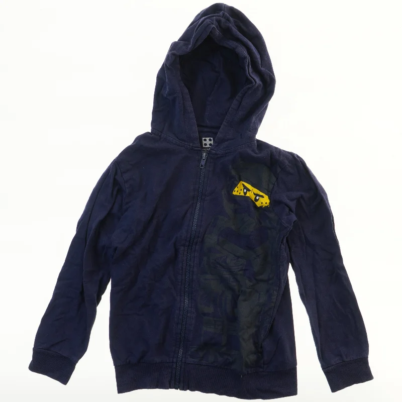 Blå hættetrøje med Ninja-print fra Lego (str. 140)