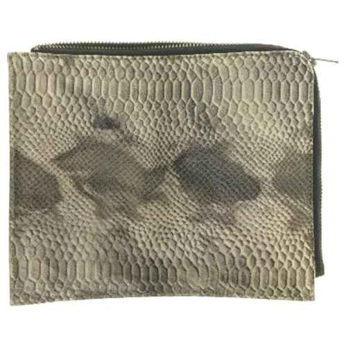 Pung med slangeprint (str. 27,5x22 cm)