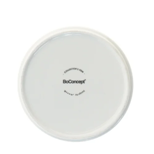 Keramiske coasters med geometrisk design fra BoConcept (str. Ø 14,5 cm)