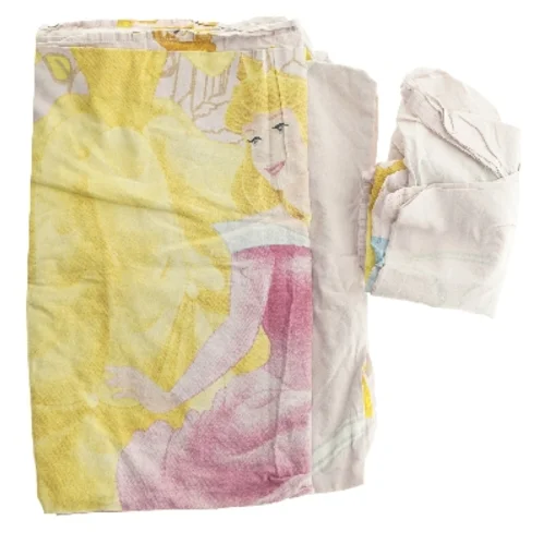 Sæt sengetøj med prinsesse motiv (str. 61x55,5 & 130x180 cm)