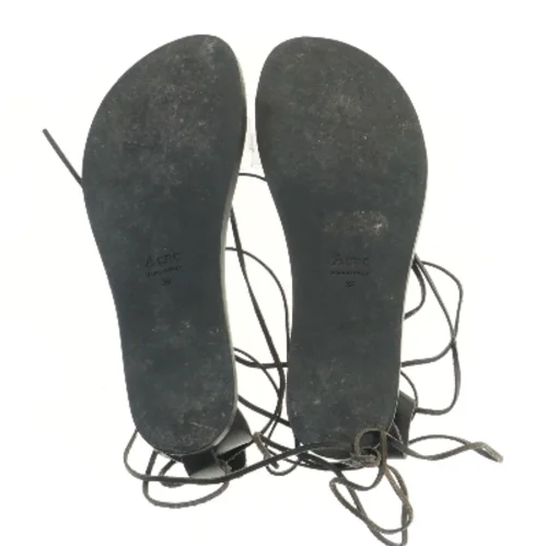 Sort snøresandal str. 39 (str. 39 )