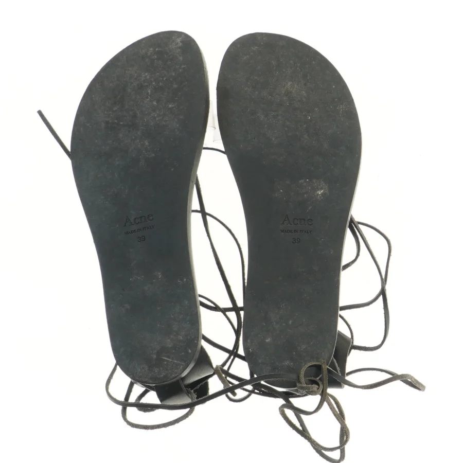 Sort snøresandal str. 39 (str. 39 )