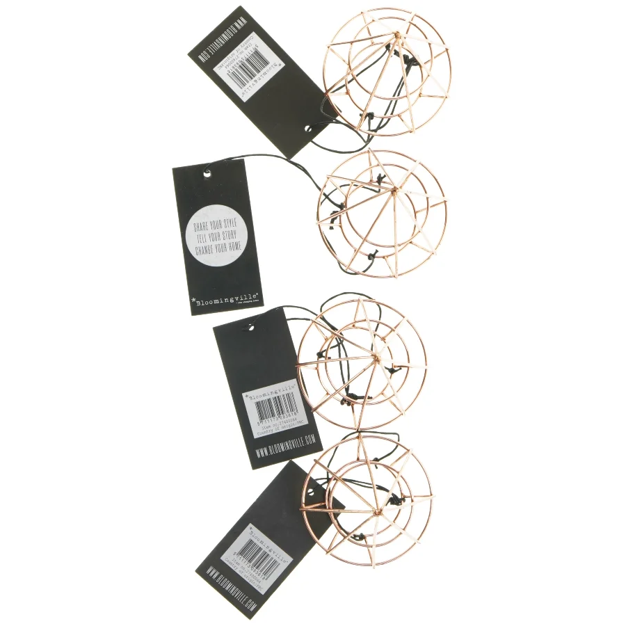 Dekorative kobber lysestager fra Bloomingville, 4 stykker fra Bloomingville (str. 12 cm. 4 styk)