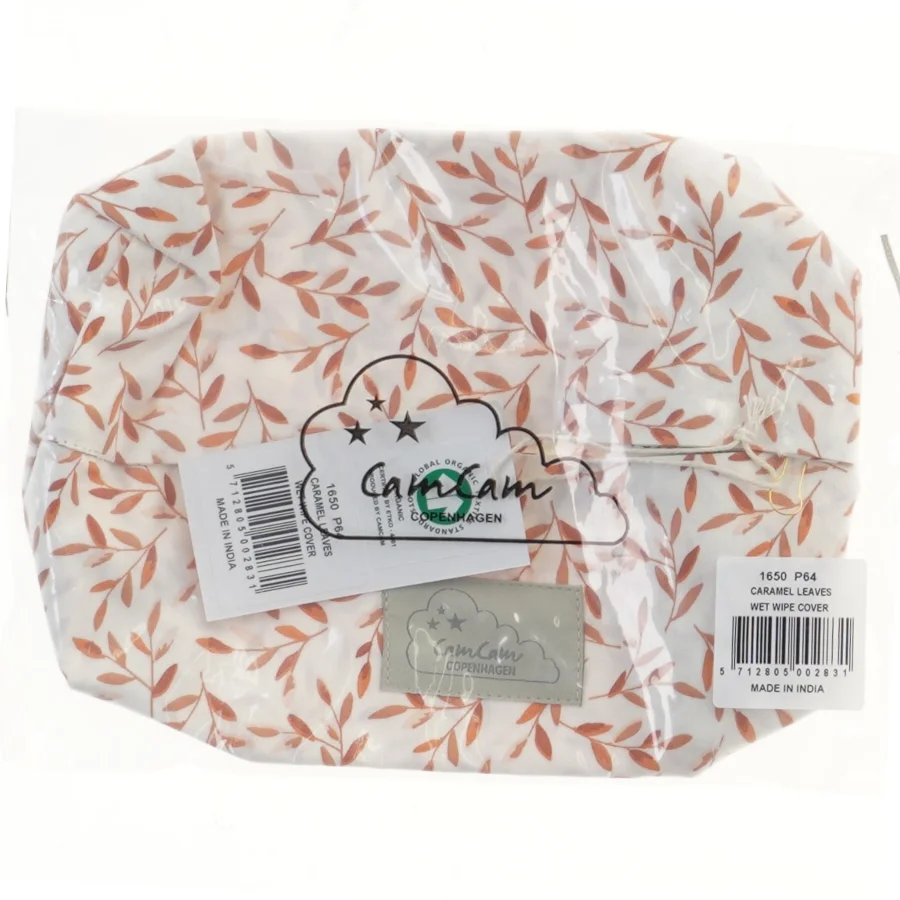 Cam Cam Copenhagen vådservietcover Caramel Leaves 22x17,5 cm fra CamCam (str. 22x17,5 cm)