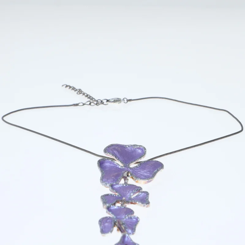 Blomst halskæde (str. 42 cm)