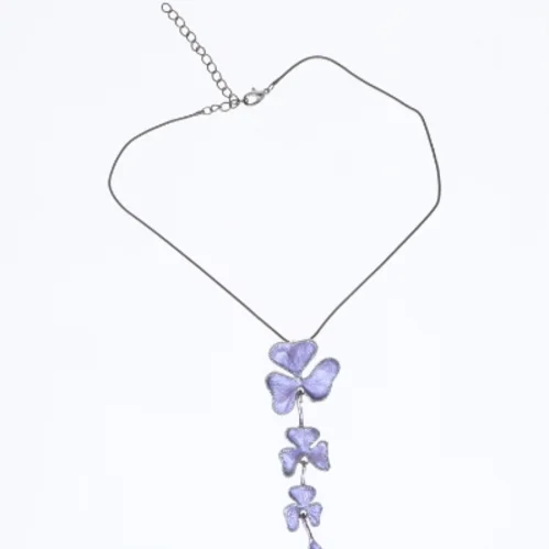 Blomst halskæde (str. 42 cm)