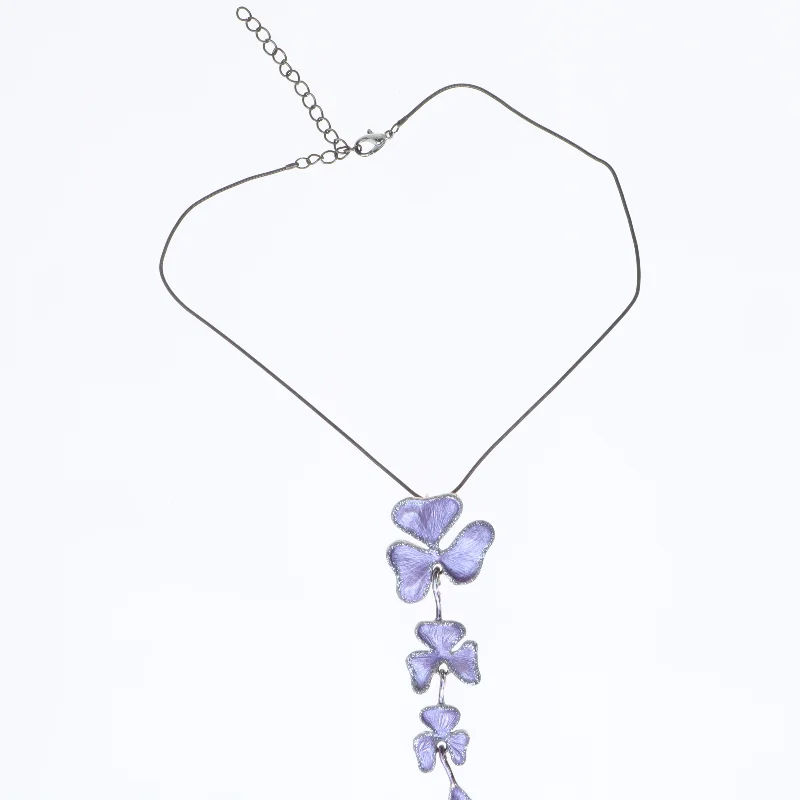 Blomst halskæde (str. 42 cm)