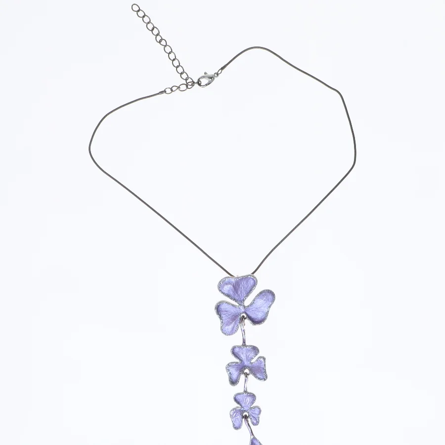 Blomst halskæde (str. 42 cm)