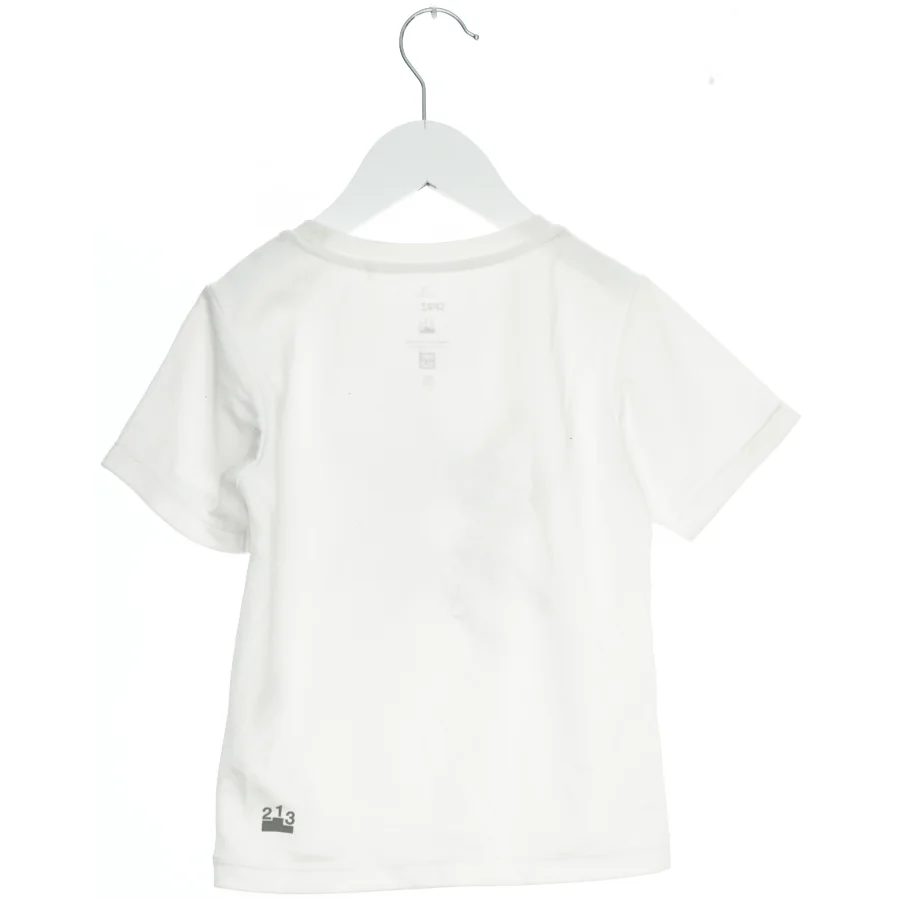 Hvid T-shirt med tekst fra Uniqlo (str. 110)