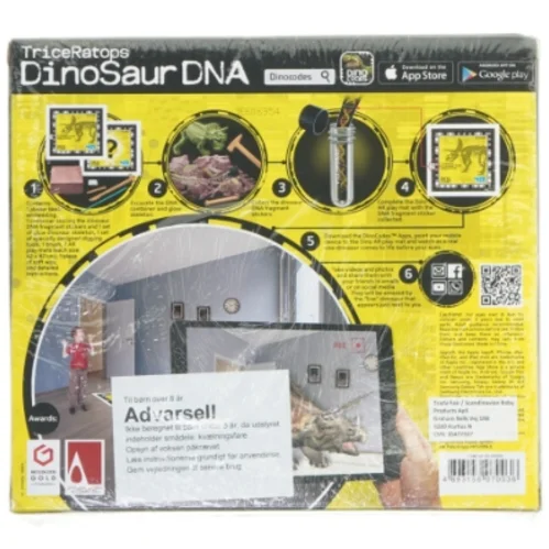 Dinosaur DNA Kit Triceratops fra 4M (str. 24x22 cm)