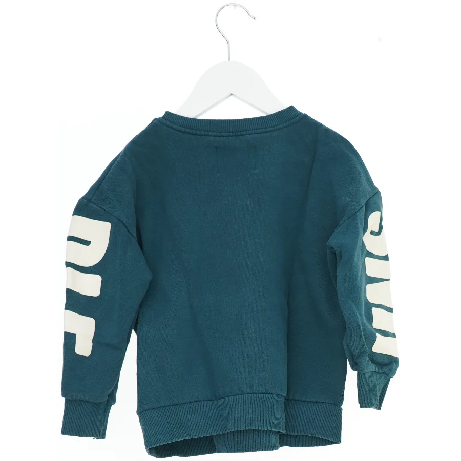 Blå sweatshirt med print fra Zara (str. 116)