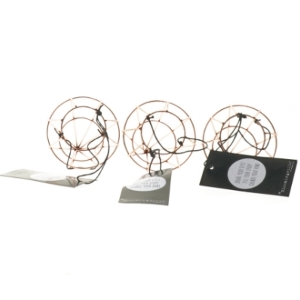 Kobberfarvede lysestager fra Bloomingville (str. 12 cm. 3 styk)