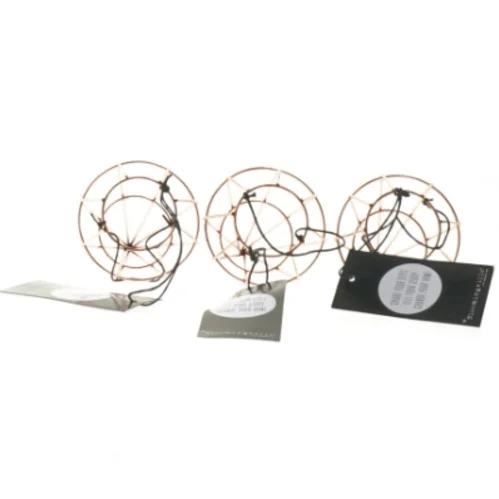 Kobberfarvede lysestager fra Bloomingville (str. 12 cm. 3 styk)