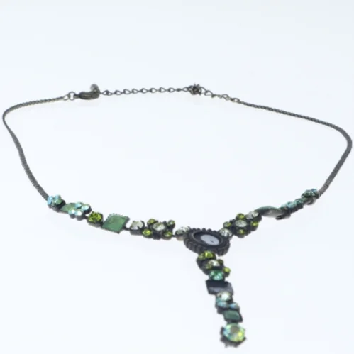 Farverig halskæde (str. 50 cm)