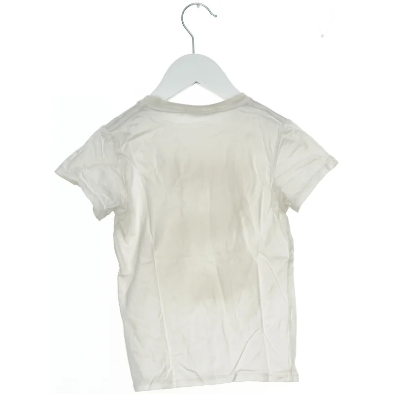 Hvid T-shirt med talprint fra Siri Jeans (str. 104)