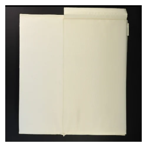 Hvid stofopbevaringsboks til sko (str. 35 x 23 x 16 cm)