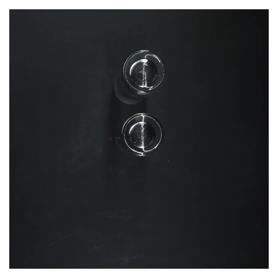 To glas lysestager (str. 19 cm)