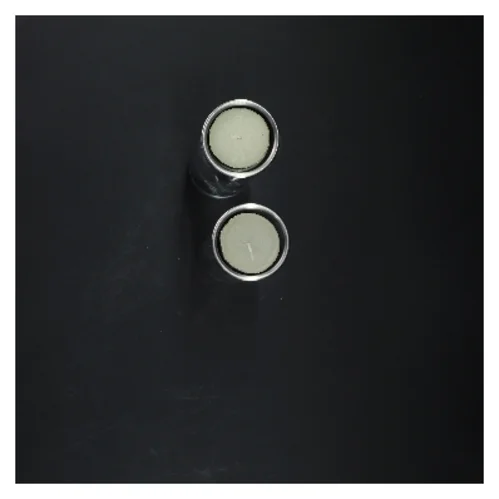 To glas lysestager (str. 19 cm)