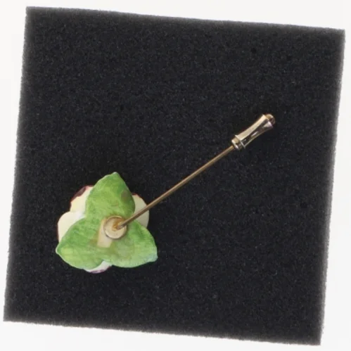 Vintage emalje blomsterbroche (str. Ø 2 cm 5,5 cm)