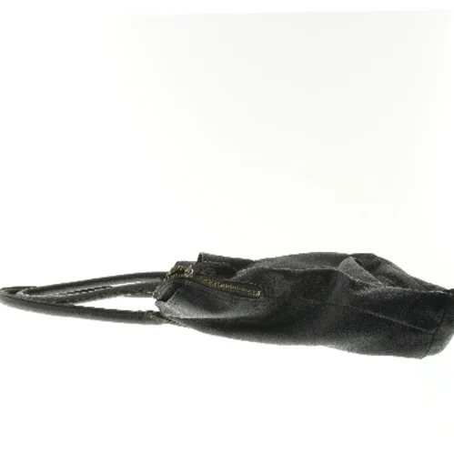 Stor sort lædertaske fra Ilse Jacobsen (str. 37x40x12 cm)